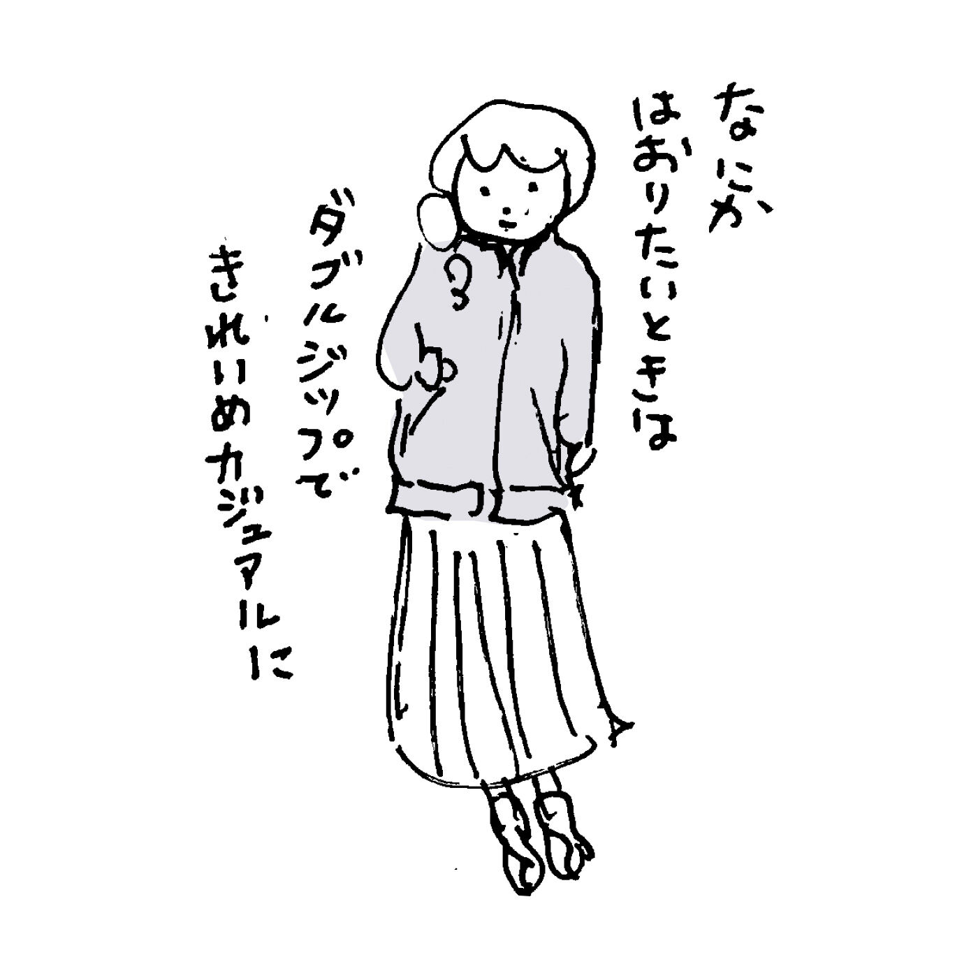 realstock [リアルストック]（Express BOX）|フラウグラット　立体設計ですらりあったか かるホカ裏起毛 大人のパーカー風ダブルジップブルゾン〈オートミール〉