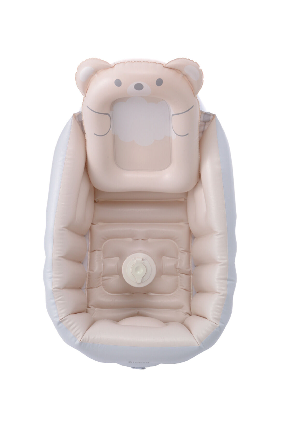 realstock [リアルストック]（Express BOX）|【3～10日でお届け】［Mama select］Richell　ふかふか ベビーバス ステップアップ〈ライトグレー〉