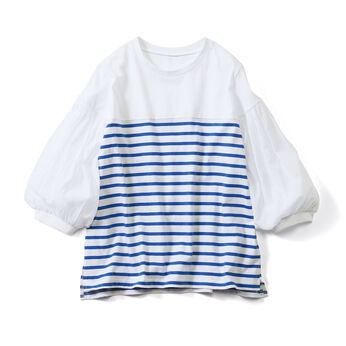 Real Stock | ＬＬＣ袖布はくトップス　リブイン