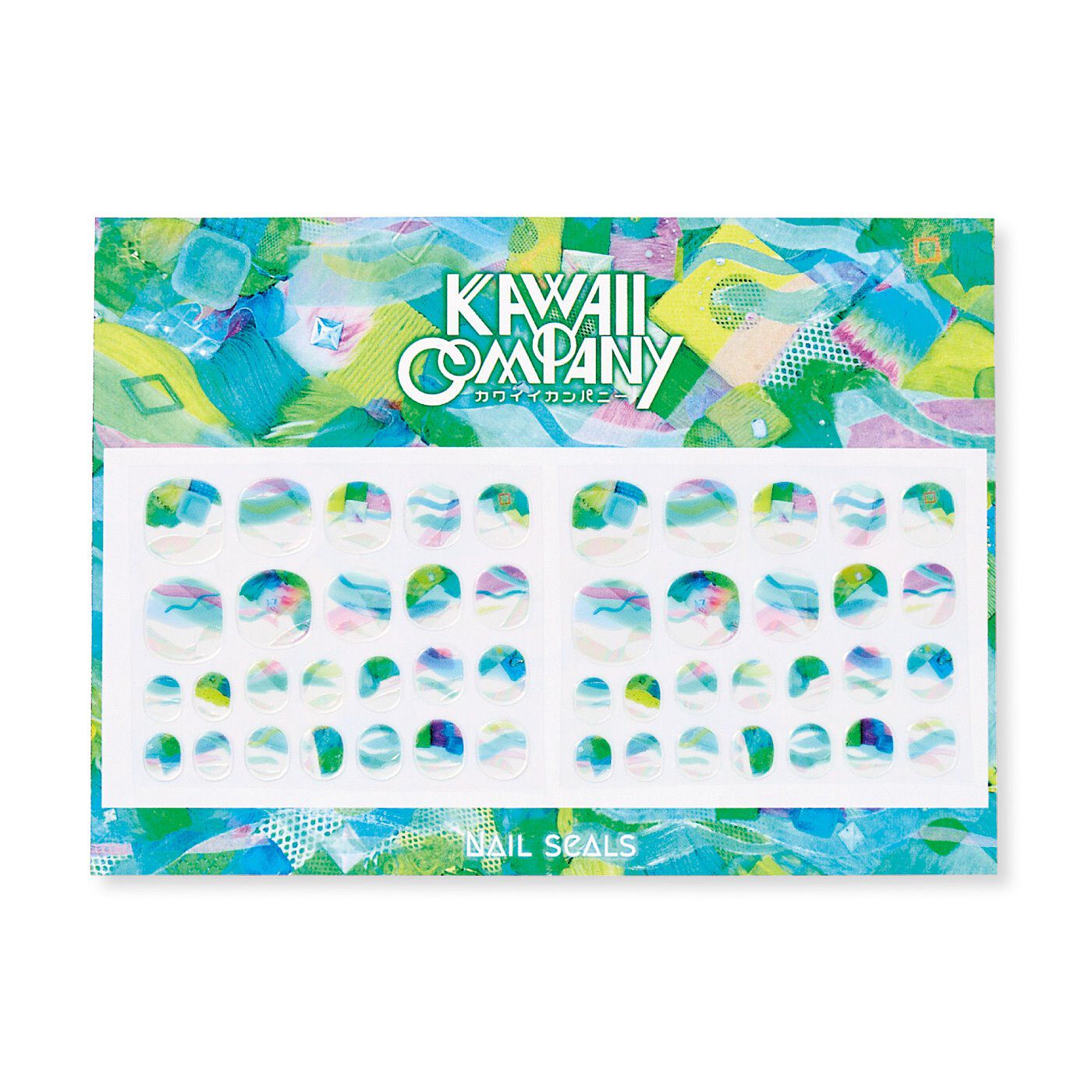 realstock [リアルストック]（Express BOX）|KAWAII COMPANY　全部ひっくるめてアートに変えちゃえ 貼るだけKAWAII リペアネイルシール|タイプ6：mellow lime