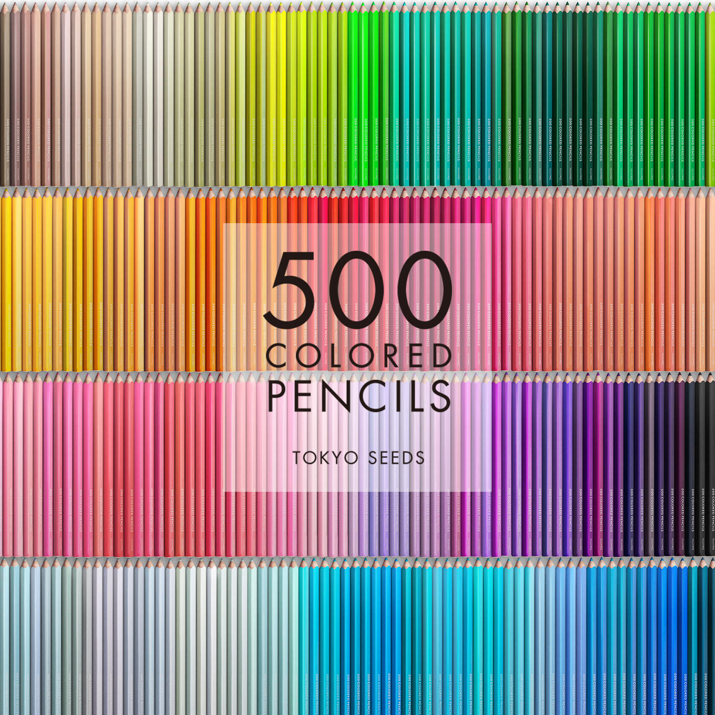 Real Stock|【190/500 WOOLLEN SOCKS】500色の色えんぴつ TOKYO SEEDS|1992年、世界初の「500色」という膨大な色数の色えんぴつが誕生して以来、その販売数は発売当初から合わせると、世界55ヵ国10万セット以上。今回、メイド・イン・ジャパンにこだわり、すべてが新しく生まれ変わって登場しました。