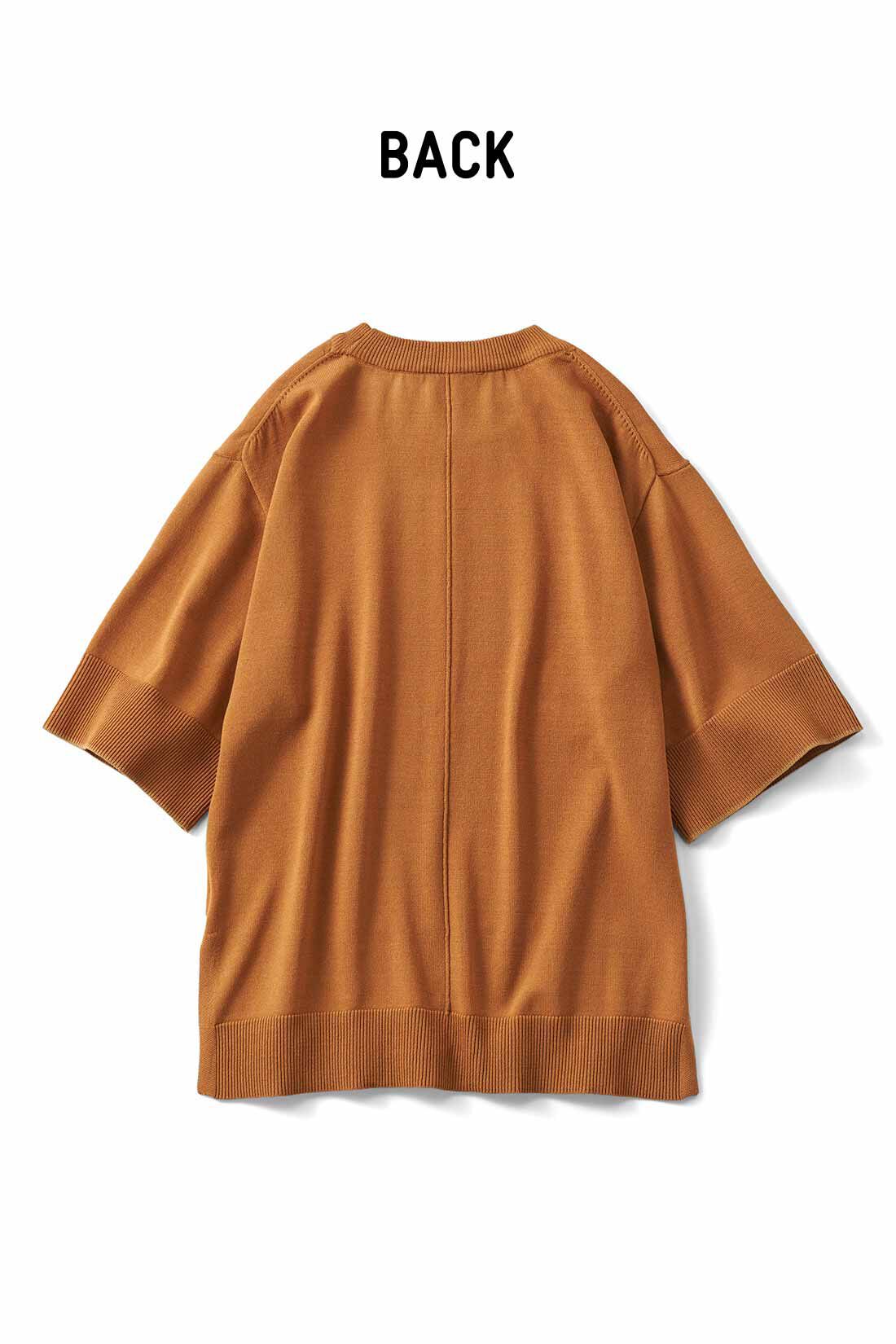 realstock [リアルストック]（Express BOX）|リブ イン コンフォート　Tシャツ感覚で着れちゃう きれいめニットトップス〈アイボリー〉|これは参考画像です。お届けするカラーとは異なります。