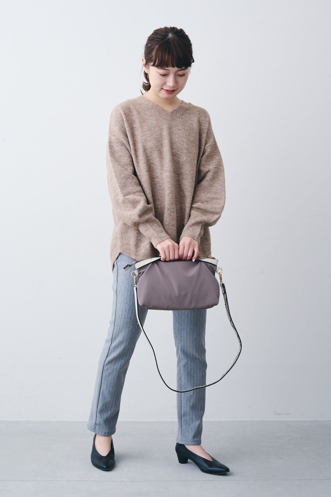 realstock [リアルストック]（Express BOX）|IEDIT[イディット] SELECT　ショルダーポーチ付き2-WAYナイロンバッグ