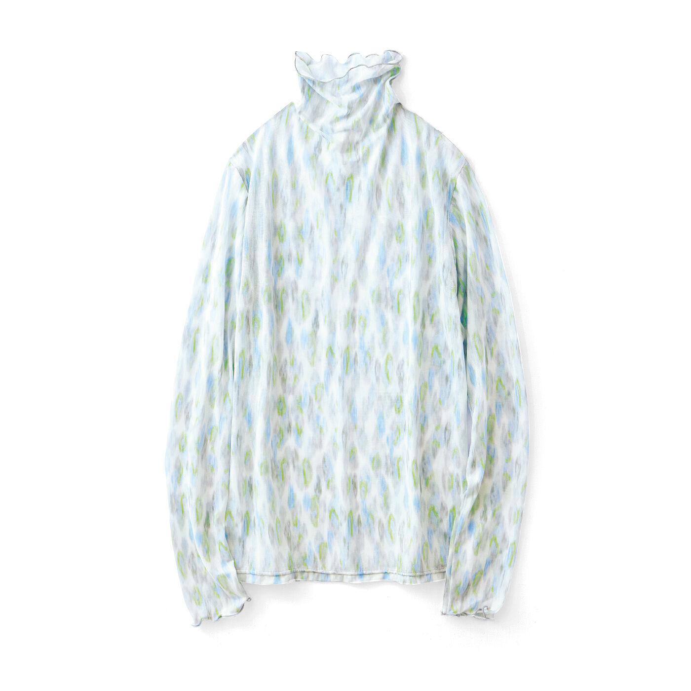 realstock [リアルストック]（Express BOX）|ほんのり透け感が大人軽やか　のびやかな水彩風シアーインナー〈グレー×ブルー〉|〈グレー×ブルー〉