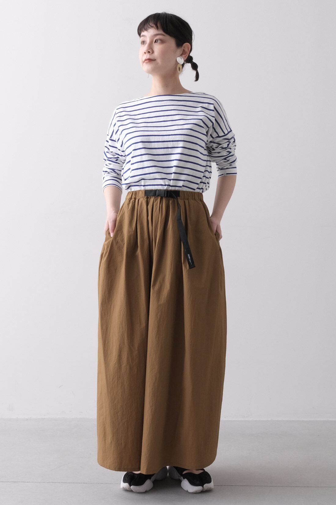 Real Stock|MEDE19F 〈SELECT〉 GERRY GATHER SKIRT