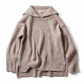 realstock [リアルストック]（Express BOX） | フロント編地セーラーニット〈ベージュ〉ＩＥ
