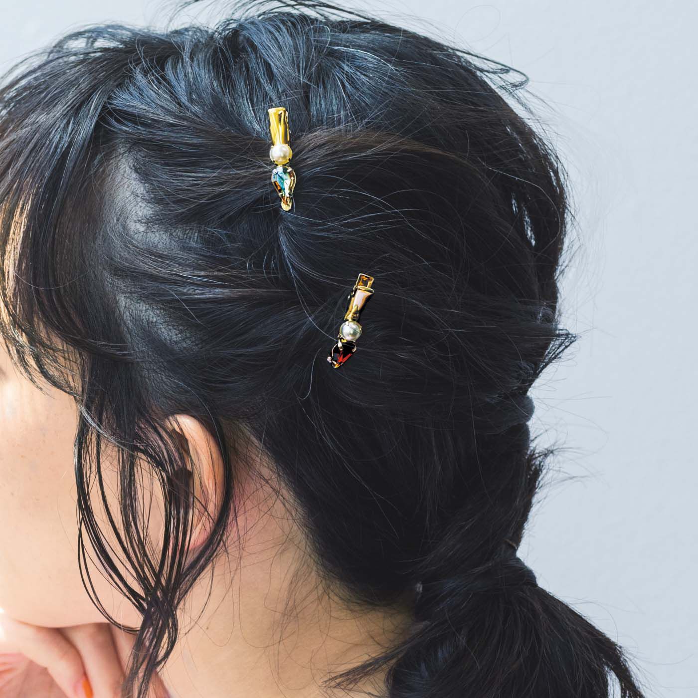 マスクひもの耳への負担を軽減 ヘアアクセサリーにもなるジュエリーマスククリップセット｜その他アクセサリー・時計｜アクセサリー・時計｜ファッション小物｜レディースファッション・雑貨のアウトレット通販｜Real  Stock