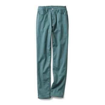 Real Stock | ぬくぬくでしあわせ あったかすっきり裏ボアパンツ〈ブルーグレー〉