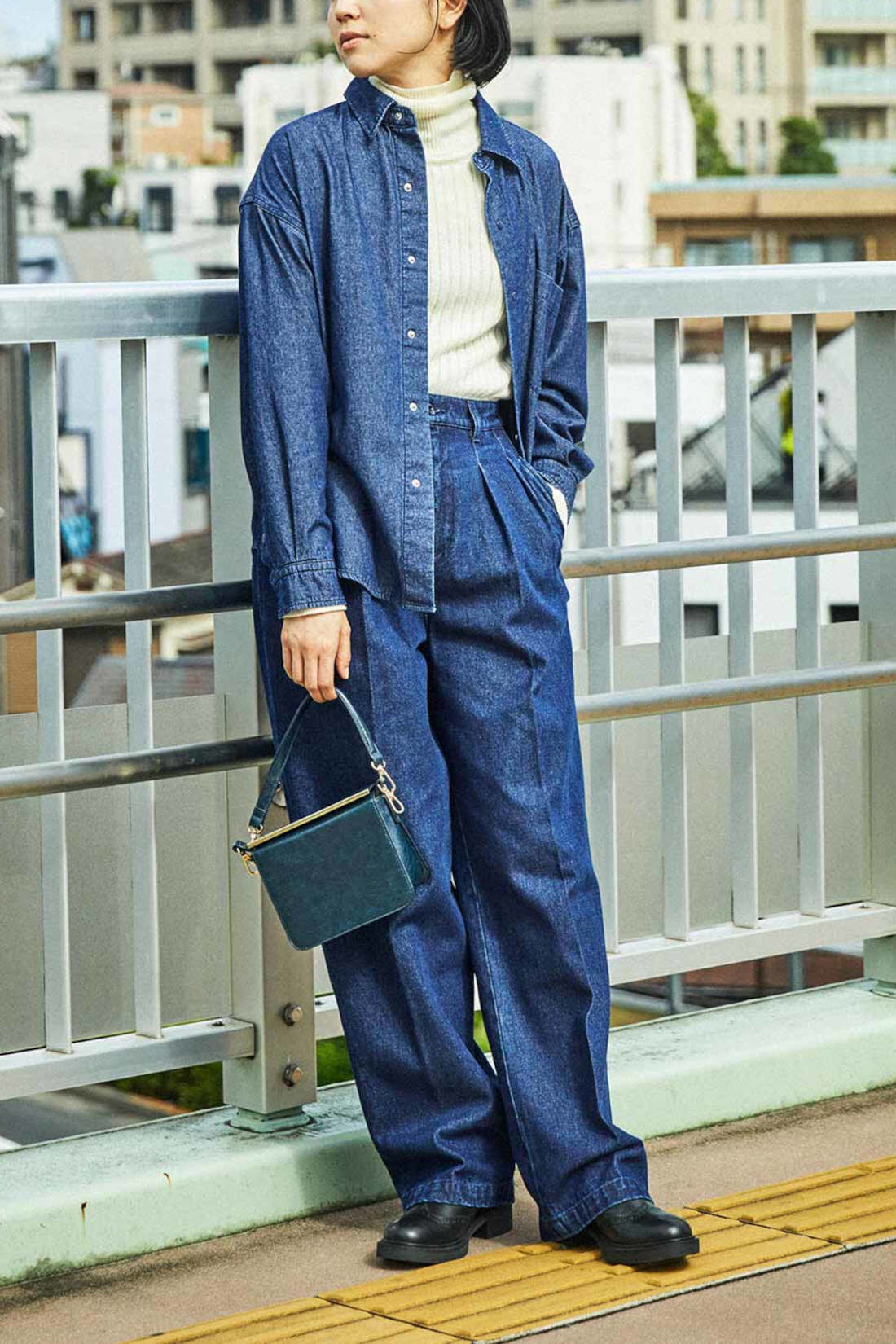 Real Stock|THREE FIFTY STANDARD　ベーシックなデニムシャツ