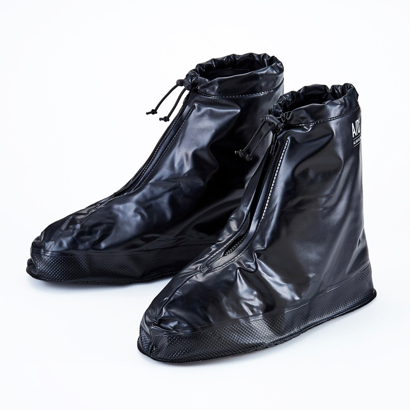 Real Stock|靴を雨や泥から守る　たたんで持ち歩けるシューズレインカバー〈黒〉