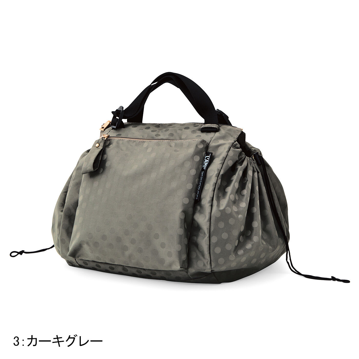 realstock [リアルストック]（Express BOX）|ラミプリュス　大量買いもらくらく！　レジカゴリュック〈ドットジャカード〉|〈カーキグレー〉