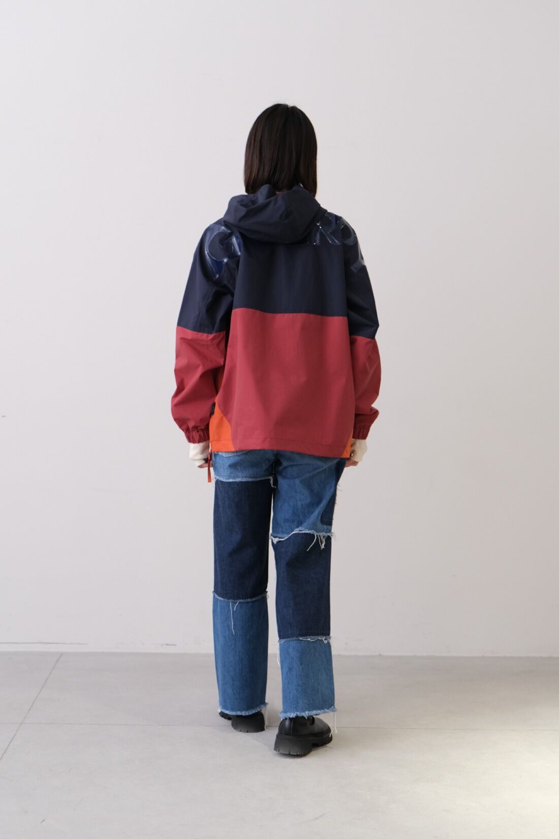 Real Stock|MEDE19F 〈SELECT〉　【GERRY】 VINTAGE EDMUND ANORAK  JACKET|3 NAVY モデル身長：168cm