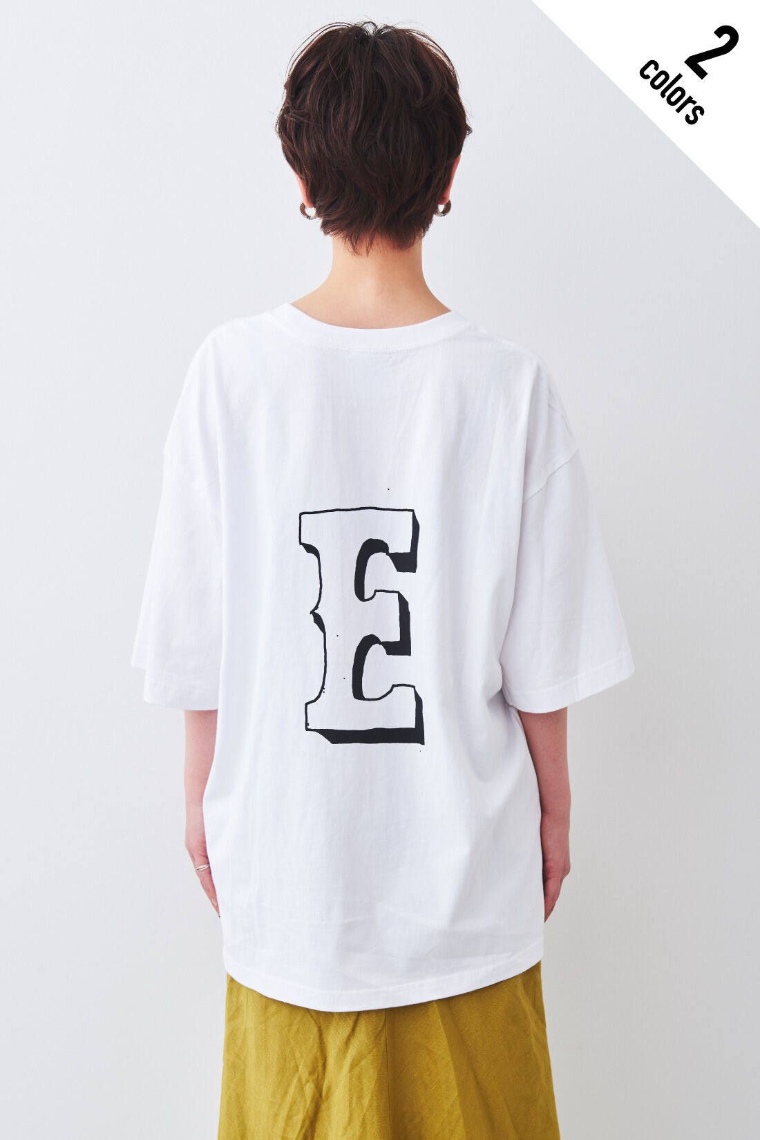 Real Stock|MEDE19F 〈SELECT〉 EDWIN アーティストコラボTシャツ no.2〈ニシクボサユリ：E〉|1：ホワイト　※モデル身長：157cm