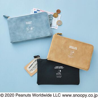 Real Stock | ＰＥＡＮＵＴＳスヌーピー一緒にお出かけ長財布