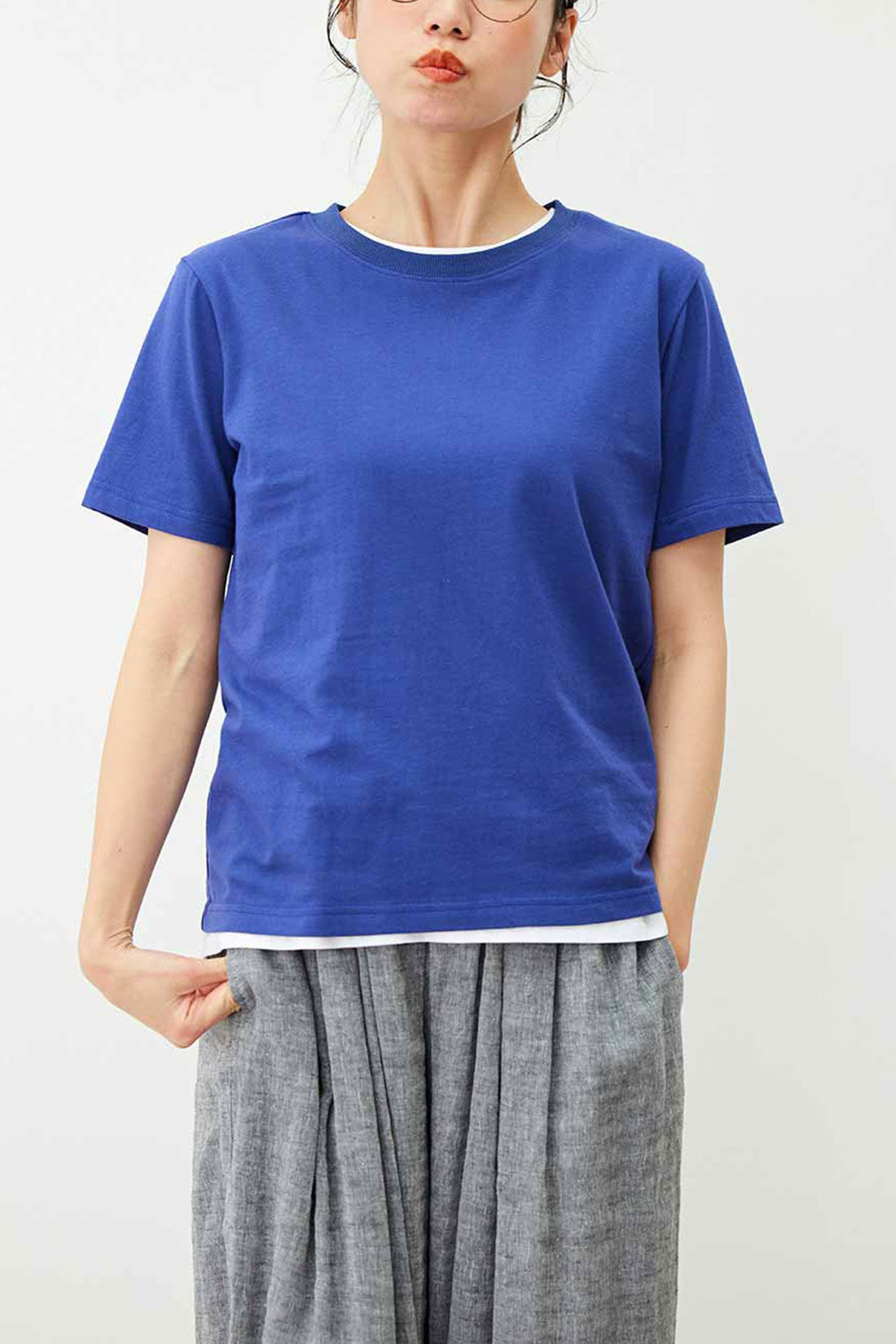 realstock [リアルストック]（Express BOX）|Live love cotton（R）プロジェクト リブ イン コンフォート きれいシルエットのパックTシャツ＆タンクトップセット〈ブラック＆グリーン〉|これは参考画像です。お届けするカラーとは異なります。
