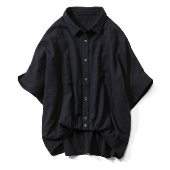 realstock [リアルストック]（Express BOX） | ＷＧナチュラルシャツ〈ＢＫ〉リブイン