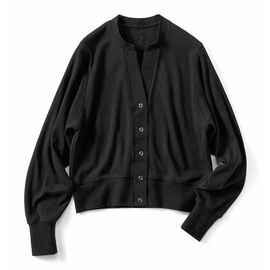 Real Stock | ミニワッフルカットソードルマンスリーブカーディ