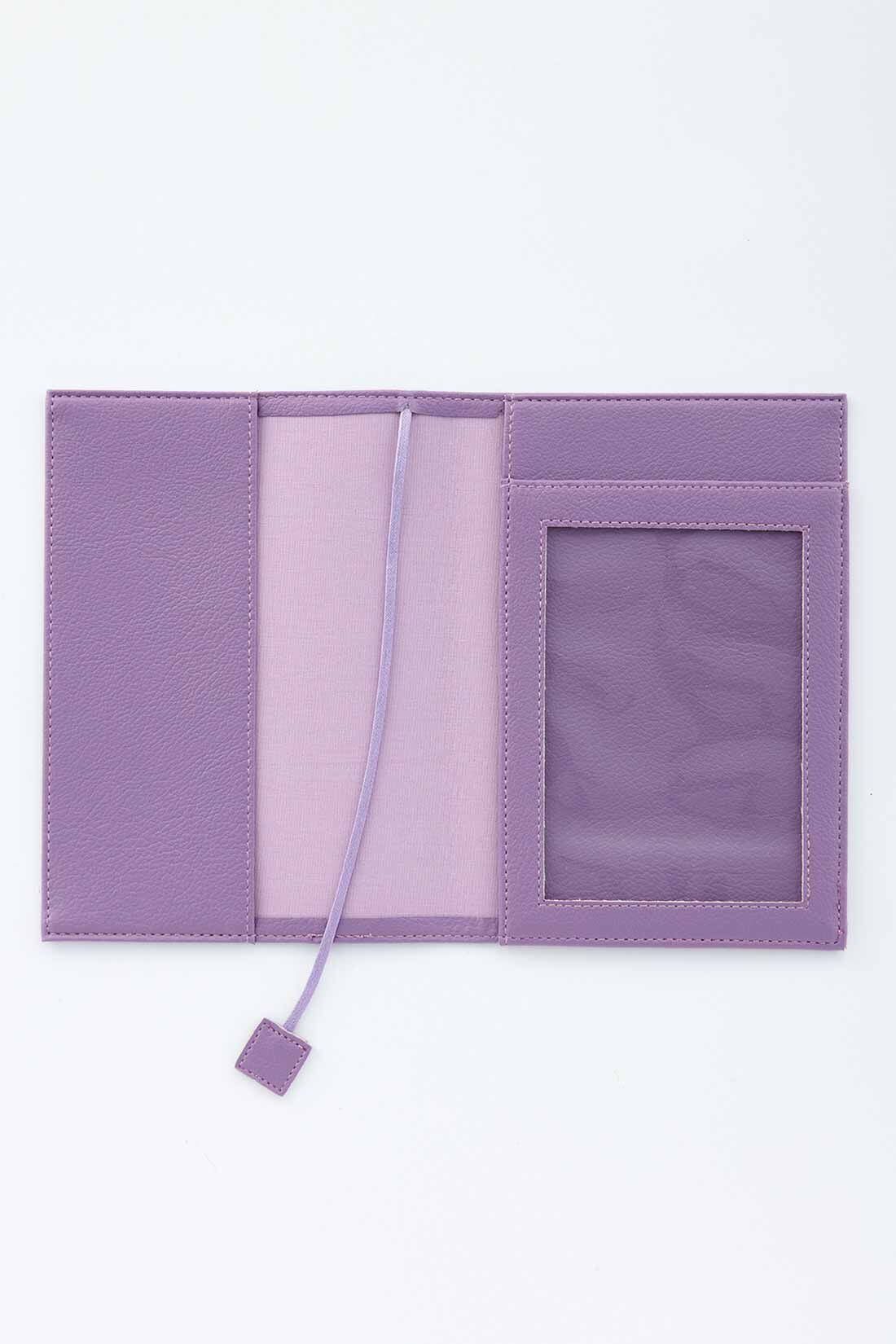 Real Stock|【3～10日でお届け】OSYAIRO　フォトポケット付き文庫本＆手帳カバー〈紫〉|内側も推し色で、配色ひものしおり付き。フォトポケットには写真やアクスタなど、お気に入りの推しを入れてください。