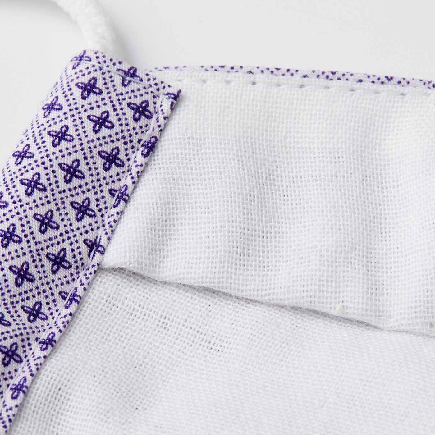 Real Stock|コーディネイトが楽しみ！ 2パターン作れる布マスクキット|内側は肌ざわりのよい白のダブルガーゼ。