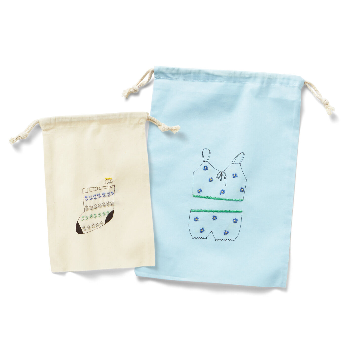 realstock [リアルストック]（Express BOX）|自由に刺しゅうが楽しい 縫製済みエコバッグ|2：インナーきんちゃく