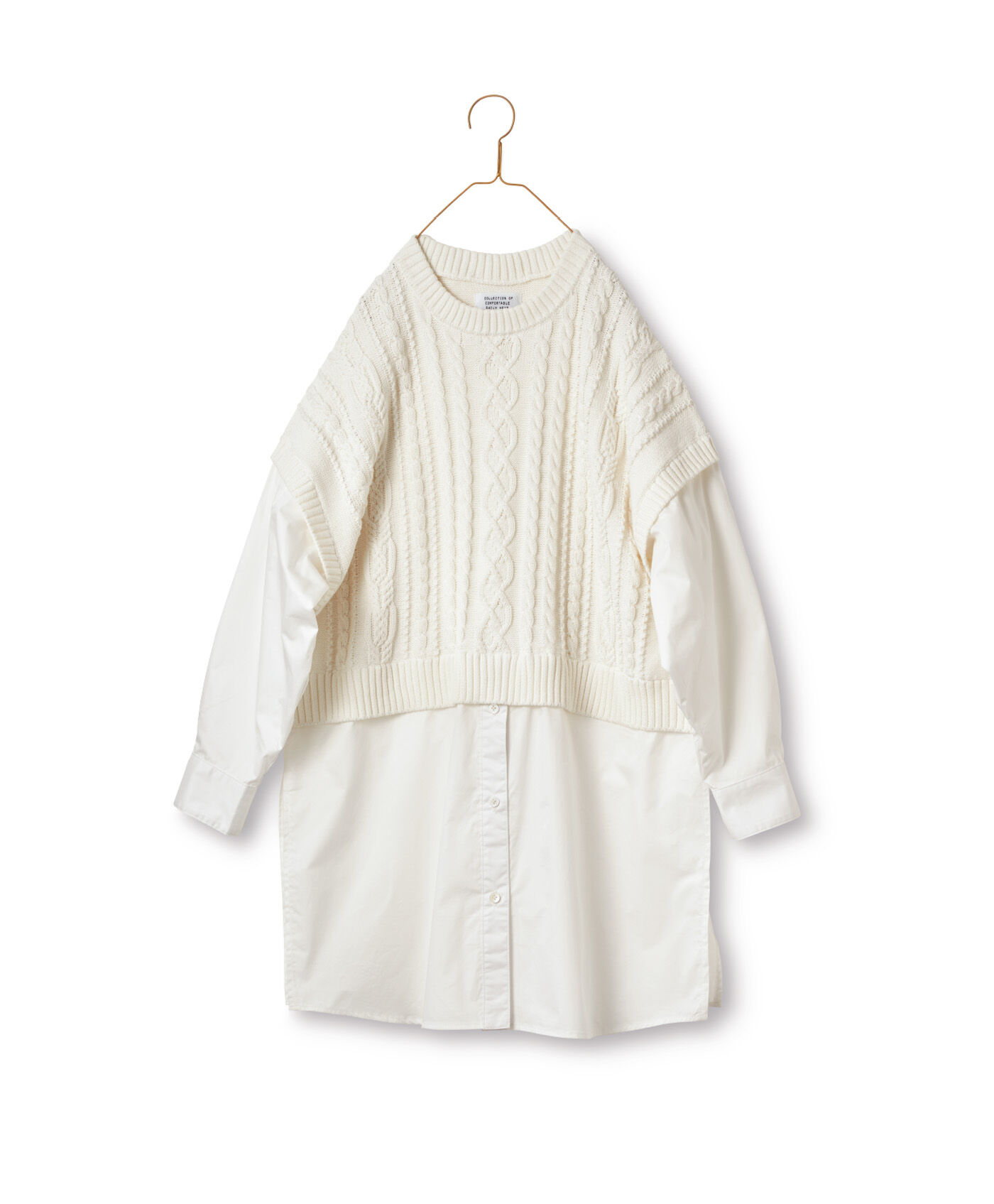 Real Stock|サニークラウズ　コブシの花ベスシャツ〈レディース〉