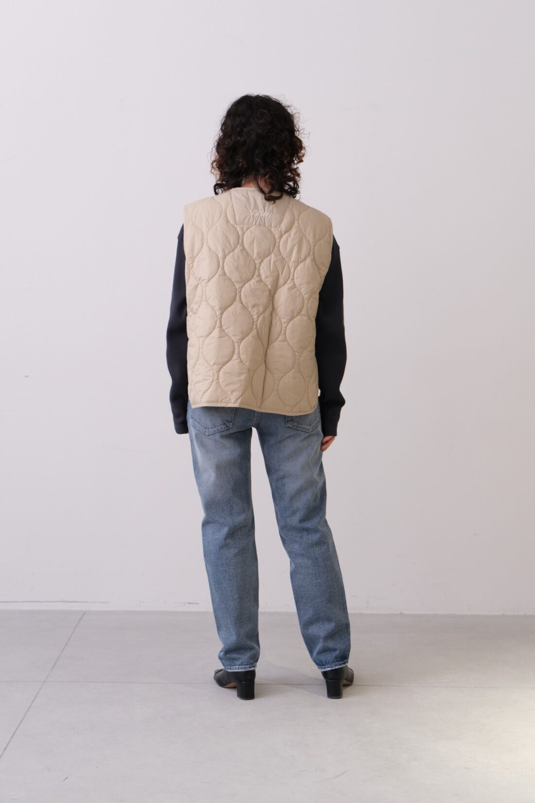 Real Stock|MEDE19F 〈SELECT〉　【GERRY】 4-WAY SHORT MOUNTAIN JACKET|2 beige モデル身長:157cm