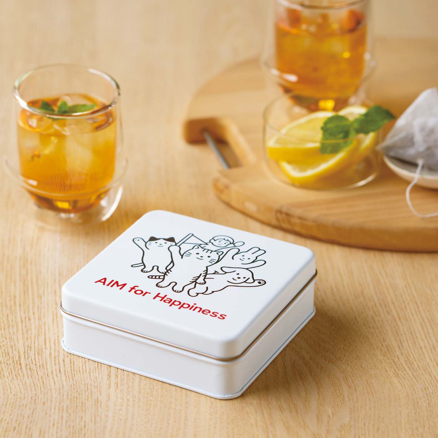 realstock [リアルストック]（Express BOX）|AIM医学研究支援チャリティー第2弾 缶入りルイボスティー
