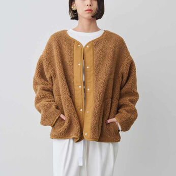 Real Stock | オーバーサイズボアフリースカーディガンＭＤ１９