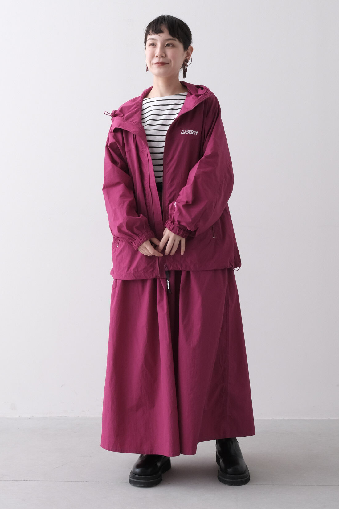realstock [リアルストック]（Express BOX）|MEDE19F 〈SELECT〉 GERRY PACKABLE JACKET|1：ピンク　モデル身長：157cm