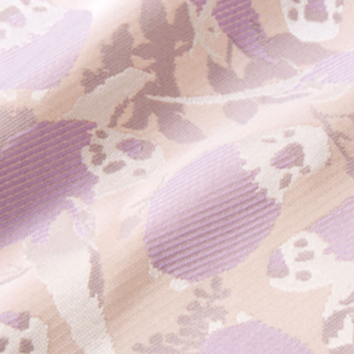 Real Stock|小鳥部　京都の西陣織で仕立てた セキセイインコのスマートL字財布|光によって織地の表情が変わる繊細な色味の光沢は、西陣織ならではの魅力。