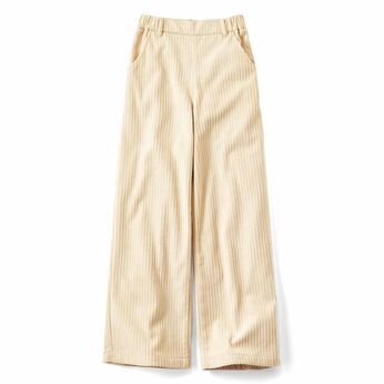 Real Stock | ぬくぬくしあわせな裏ボアライトコーデュロイパンツ〈アイボリー〉