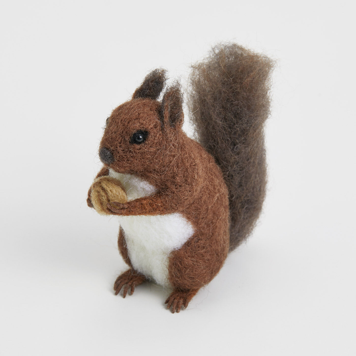 Real Stock|旭山動物園・ボルネオの森応援商品　クチュリエ　息吹を感じるたたずまい　羊毛フェルトで作る動物たち|2：エゾリス