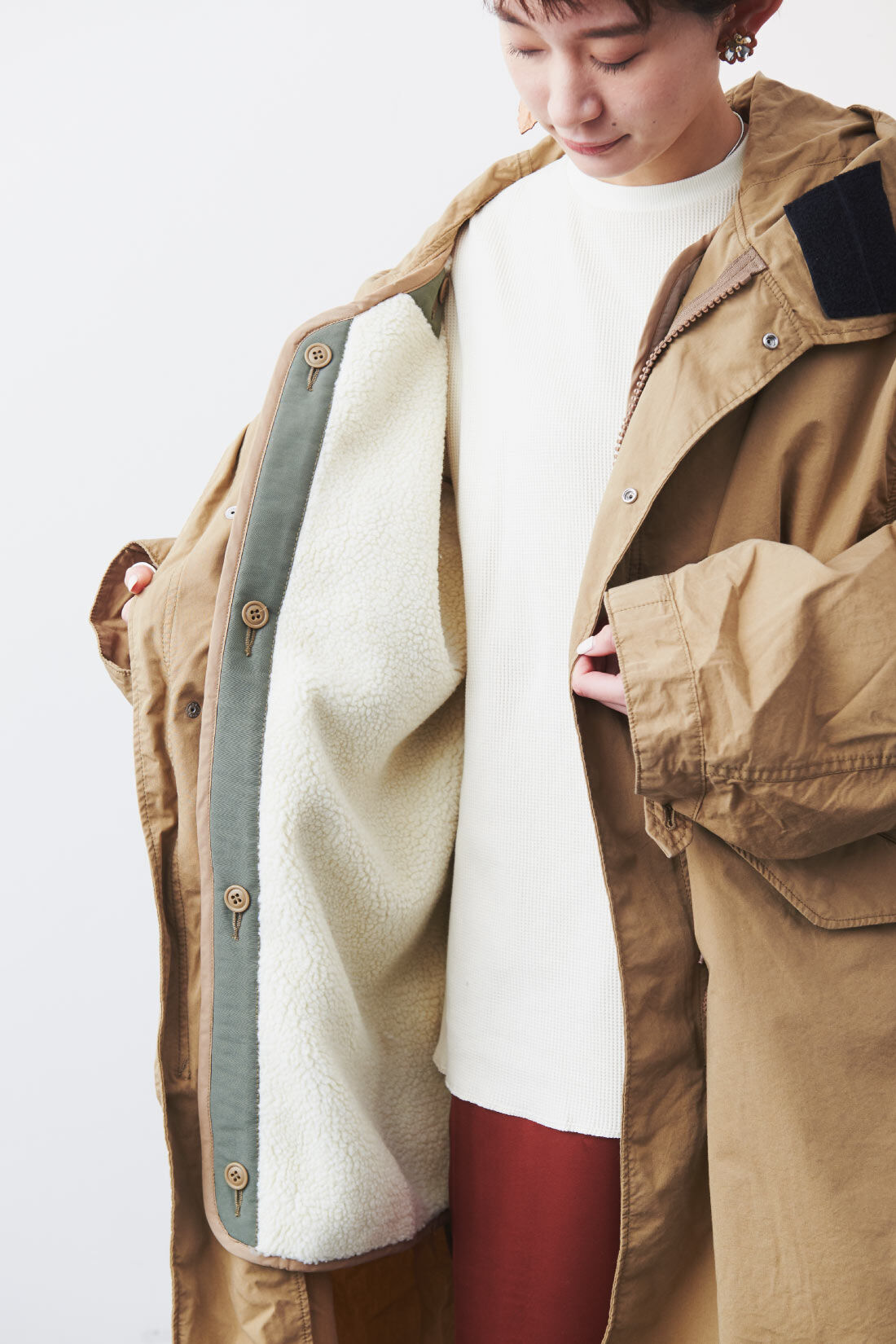 Real Stock|MEDE19F 〈SELECT〉 Lee MILITARY FISHTAIL PARKA〈BEIGE〉