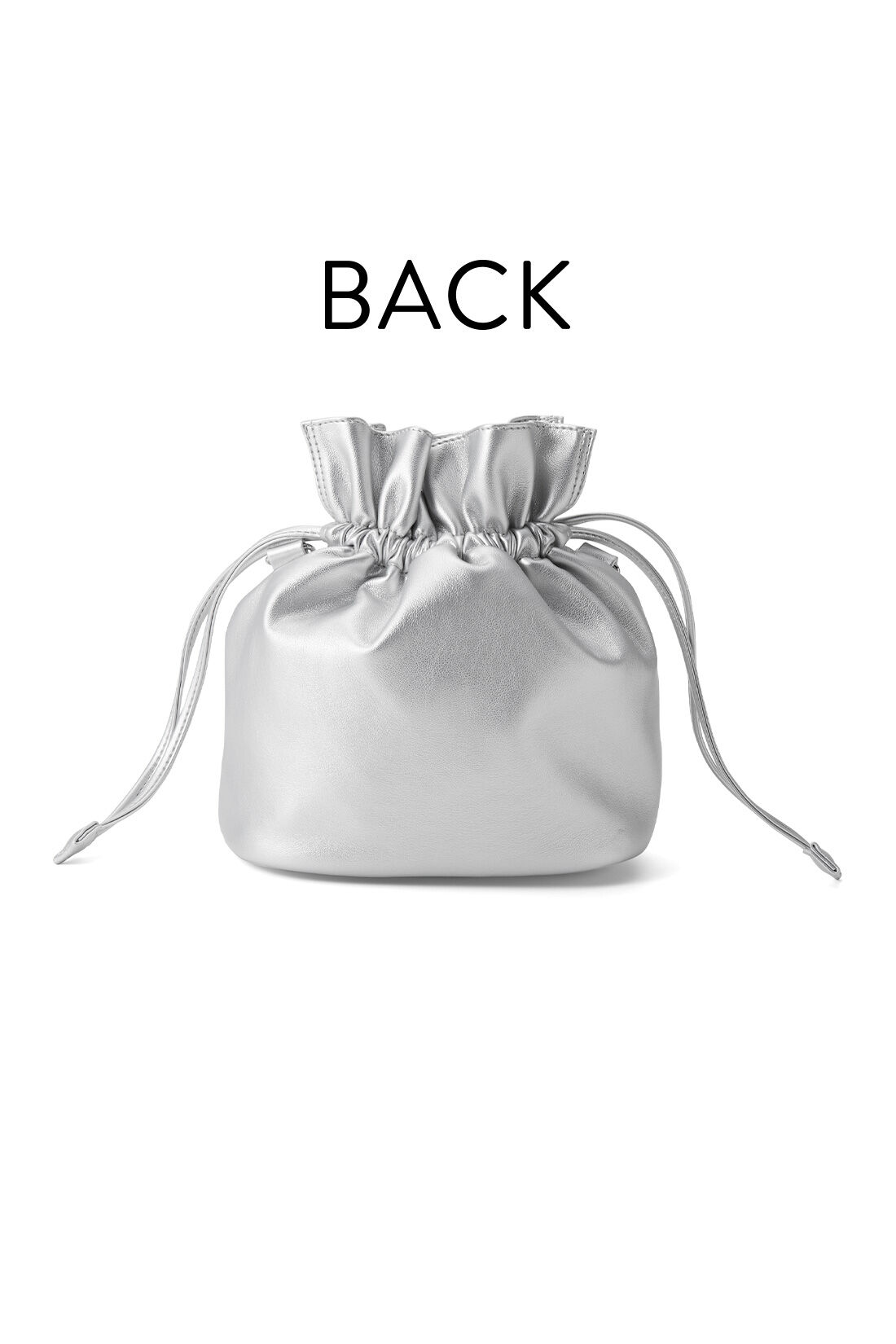 realstock [リアルストック]（Express BOX）|【3～10日でお届け】リブ イン コンフォート　きらきらでパッと華やぐ ビジュー付ききんちゃくバッグ〈シルバー〉