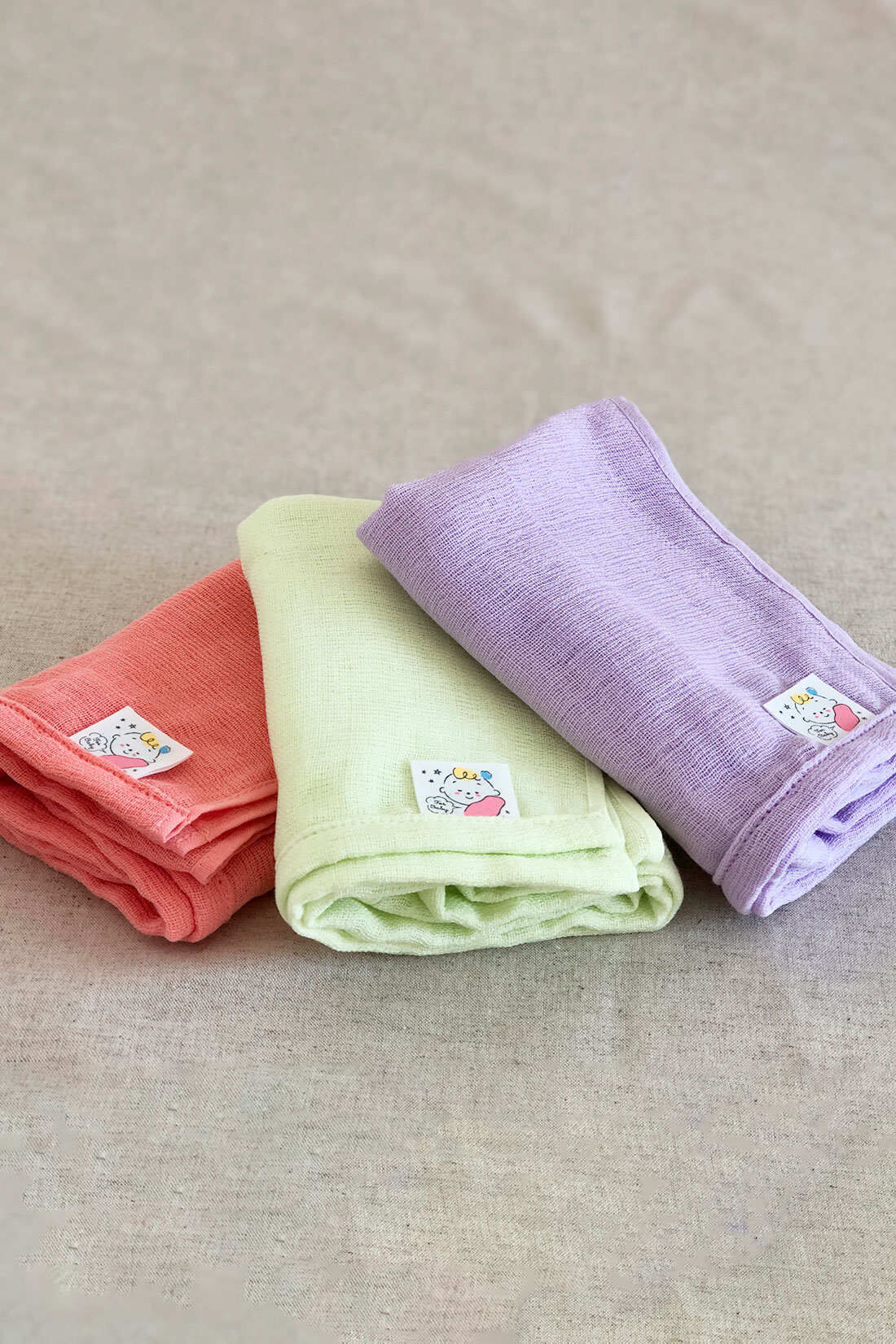 realstock [リアルストック]（Express BOX）|【3～10日でお届け】［Mama select］おぼろタオル　ベビー専用　沐浴ガーゼタオル〈ベビーピンク〉