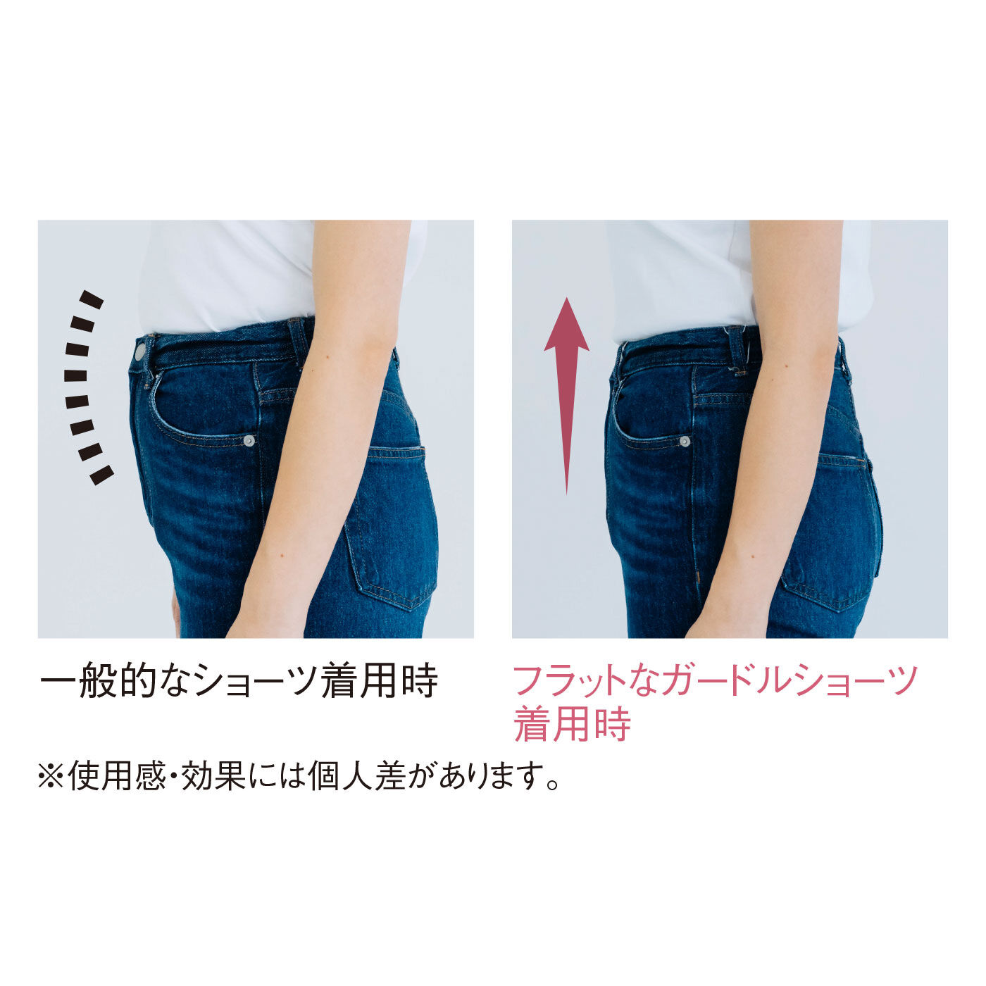 Real Stock|下腹おさえてフラットガードルショーツ〈3L～6L/ヌーディーカラー〉〈パールグレー〉