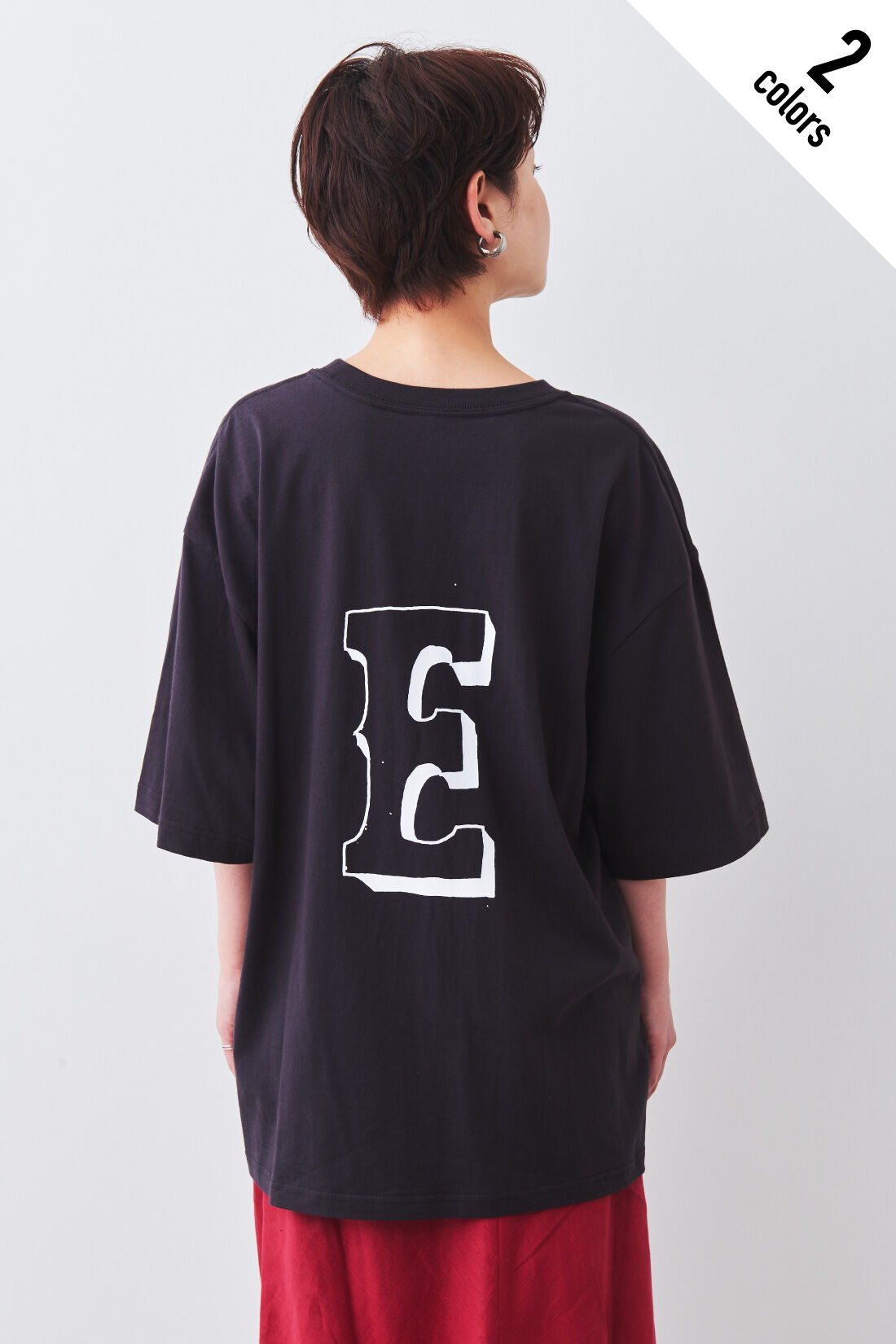 Real Stock|MEDE19F 〈SELECT〉 EDWIN アーティストコラボTシャツ no.2〈ニシクボサユリ：E〉|2：ブラック　※モデル身長：157cm