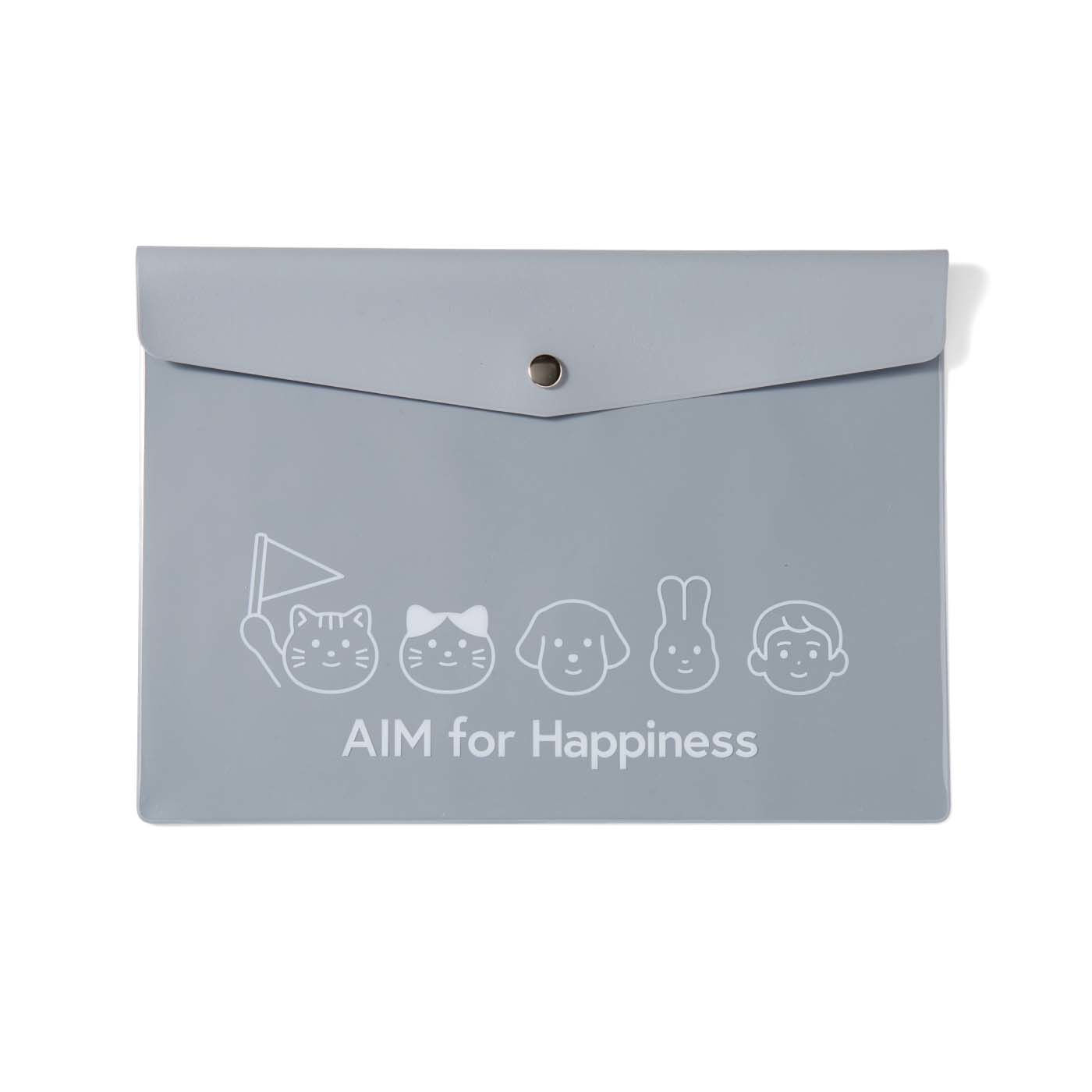 realstock [リアルストック]（Express BOX）|AIM医学研究支援チャリティー第2弾 フラットケース|〈2:ライトグレー〉