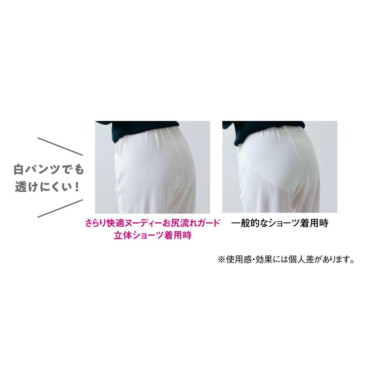 realstock [リアルストック]（Express BOX）|吸汗速乾でさらり快適 安心のヌーディーカラー お尻流れガード立体ショーツ〈3L～6L〉〈コーラルピンク〉