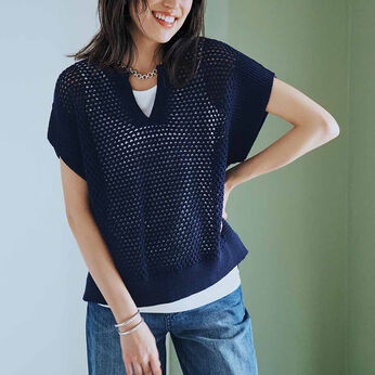 Real Stock | メッシュニットセット〈ネイビー〉ＩＥ