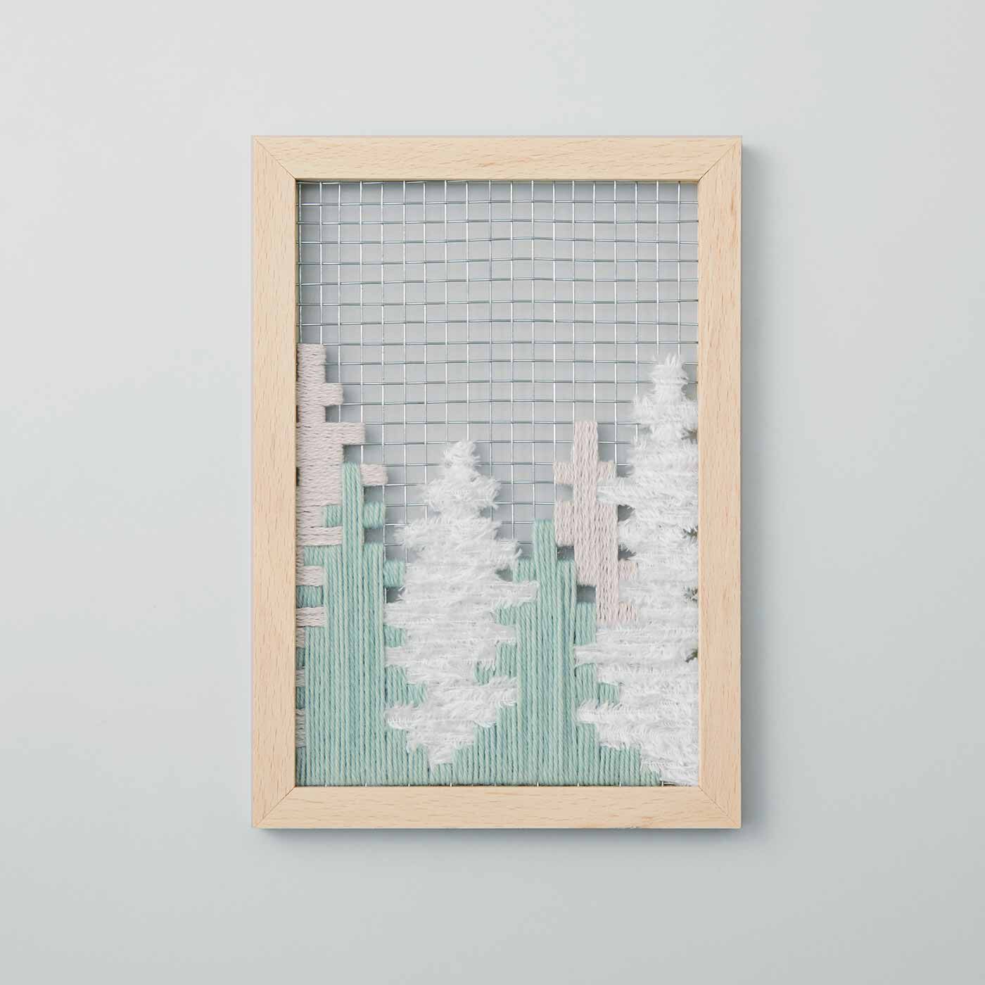 realstock [リアルストック]（Express BOX）|メッシュに表情豊かな糸を織り込む　ウィービングフレームキット|3：FOREST