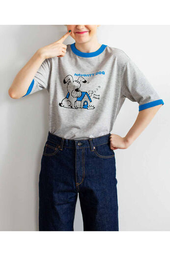 Real Stock | シモジマコラボリンガーＴシャツ〈ブルー〉