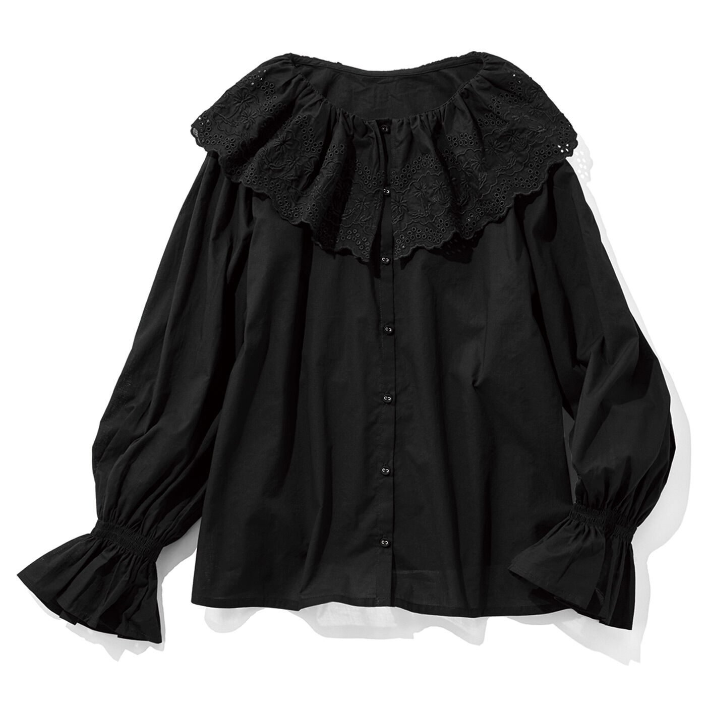 充実の品 アデリアレトロ×シロップ． レース衿の 野ばな柄を刺しゅうした ジャケット・アウター
