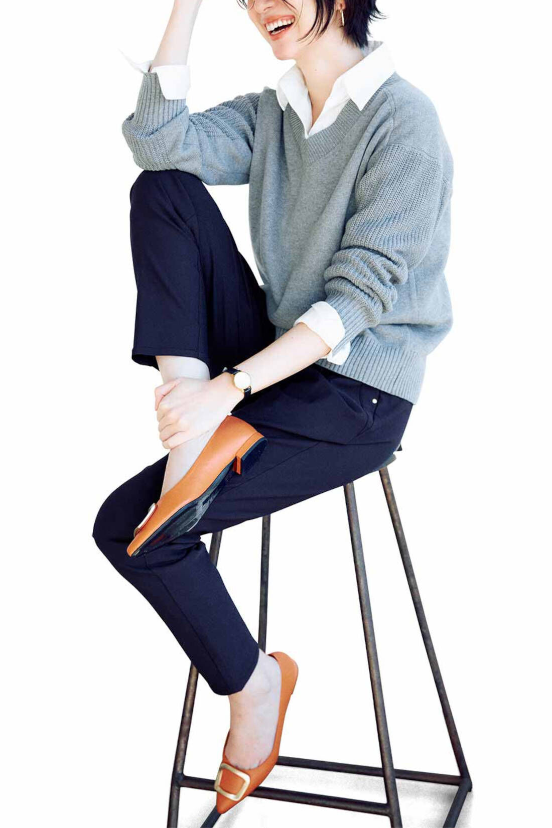 IEDIT[イディット] ぐいっとしなやか すらりと美脚！ ストレッチ布はく 