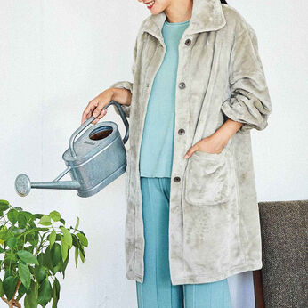 Real Stock | 贅沢な心地に包まれるボア素材のロングガウン