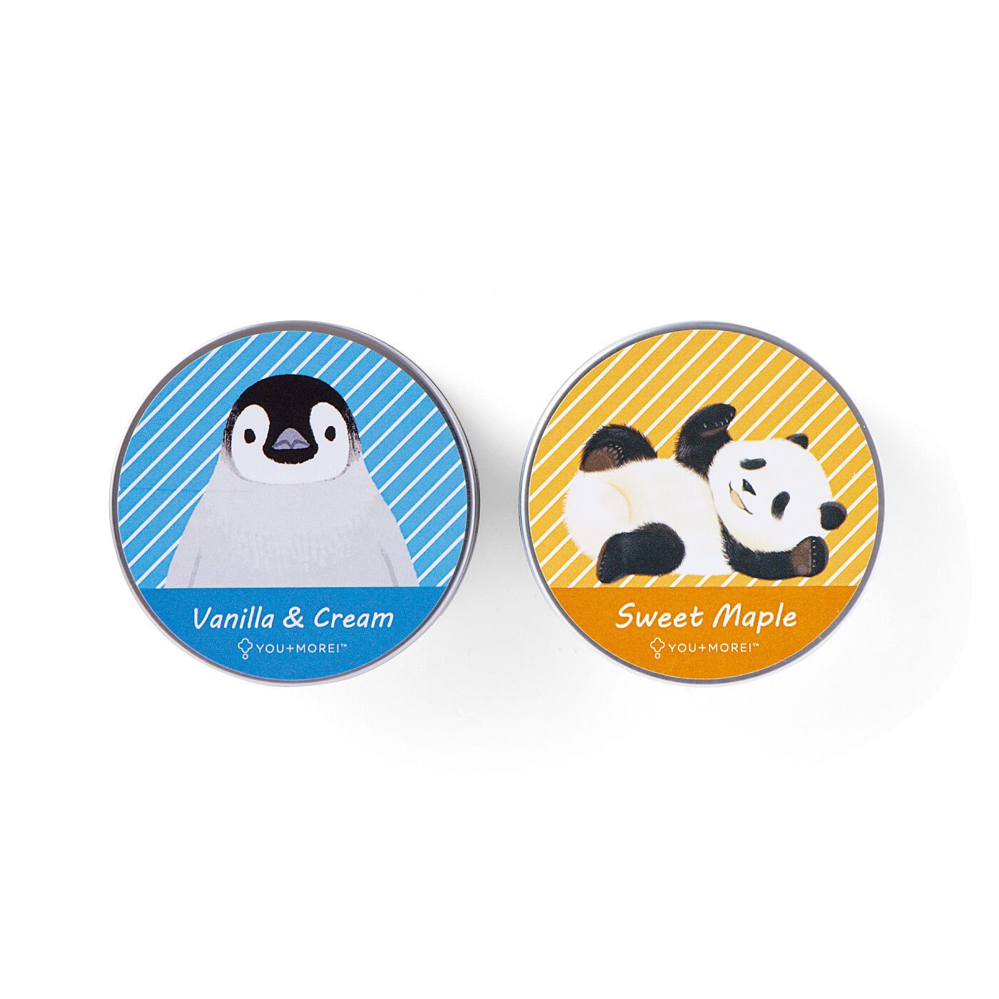 realstock [リアルストック]（Express BOX）|YOU＋MORE！　動物たちからティータイムのおさそい　缶入り紅茶２個セット|２：ペンギン×パンダ