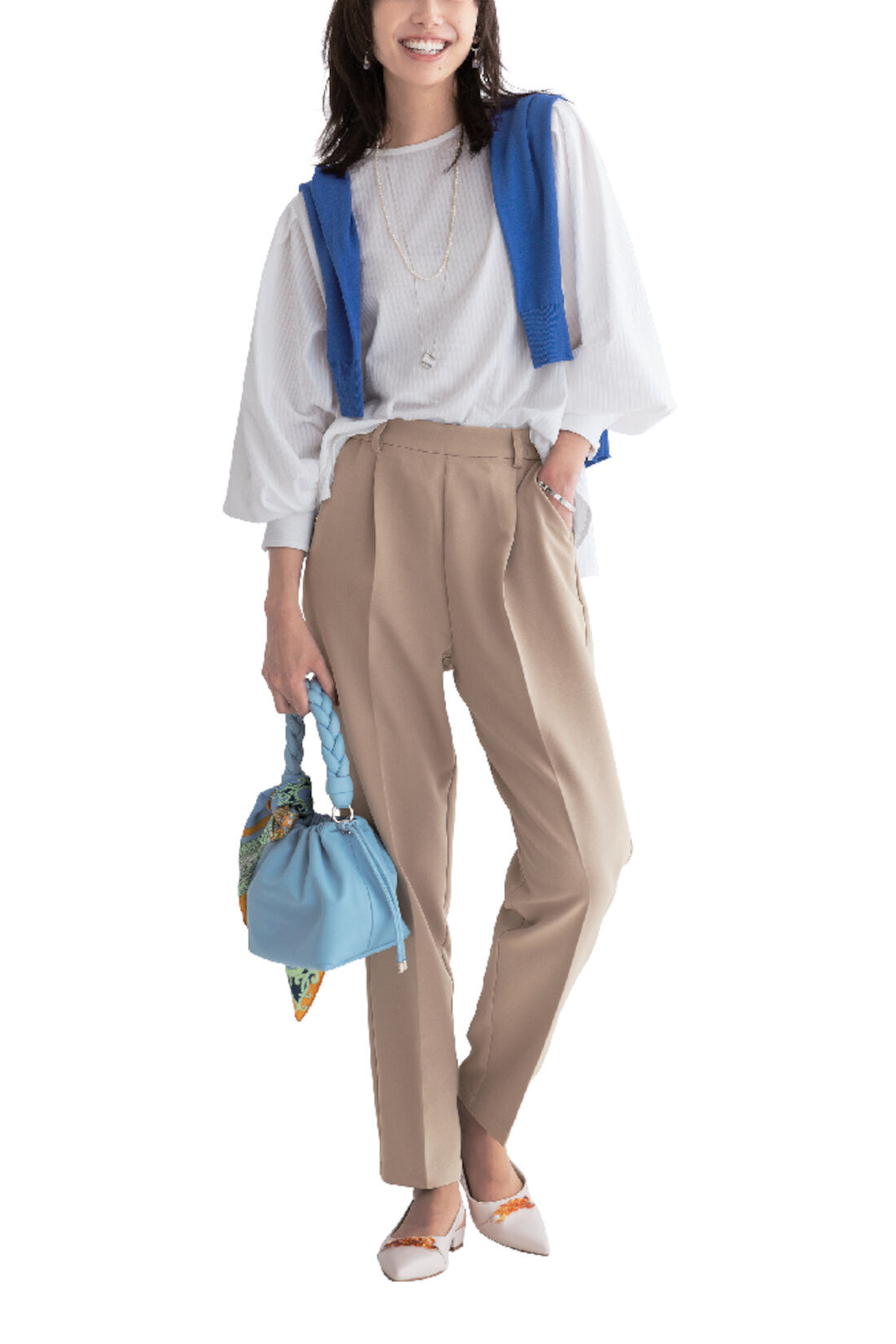 ＤＲＥＣＯ　伸びやかなブラウス〈ホワイト〉