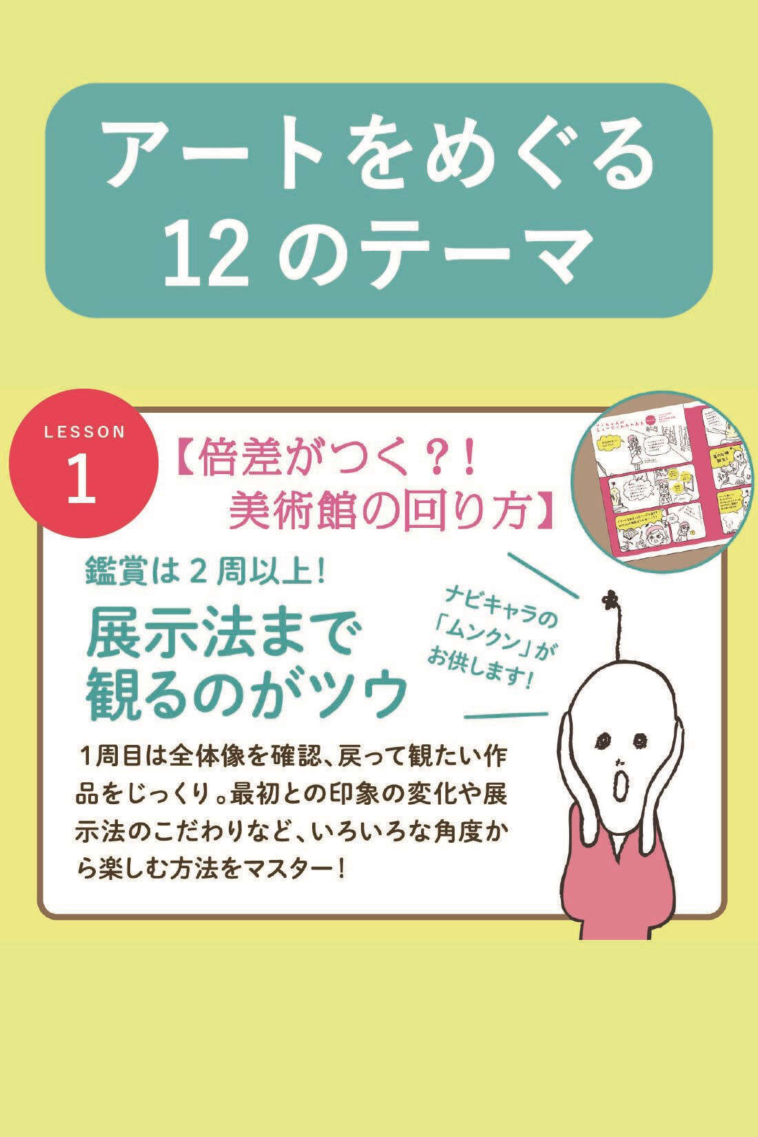 Real Stock|知れば知るほどもっとおもしろい　ミュージアムに行こう！プログラム|1. 倍差がつく？！美術館の回り方