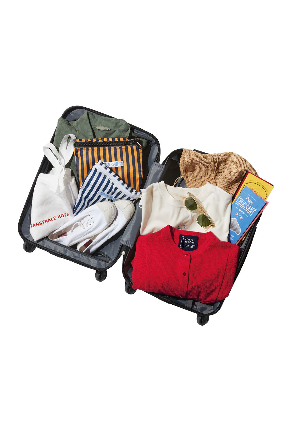 realstock [リアルストック]（Express BOX）|【3～10日でお届け】リブ イン コンフォート ことりっぷコラボ　旅行に連れていきたくなる！ 一枚あると便利な着映えワンピース〈レッド〉