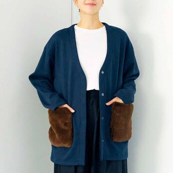 realstock [リアルストック]（Express BOX） | オウサマペンギンの換羽期カーディガン